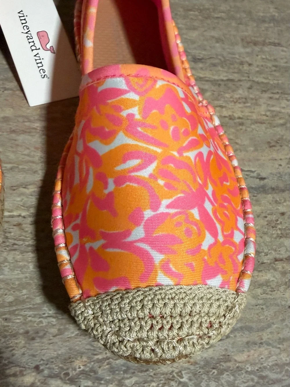 NWT Vineyard Vines X Sea Star Beachcomber Neon Summer Blooms Espadrille
